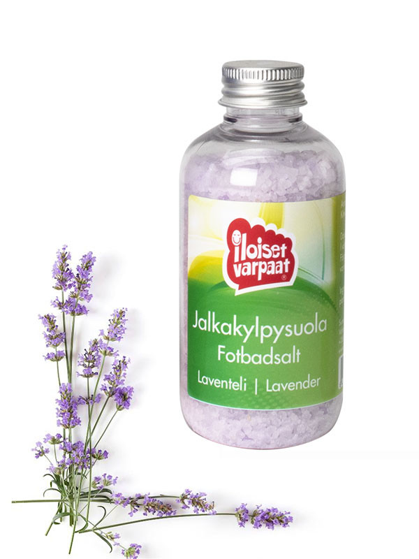 Iloiset varpaat -jalkakylpysuola, laventeli 200 g Iloiset varpaat -jalkakylpysuola, laventeli 200 g