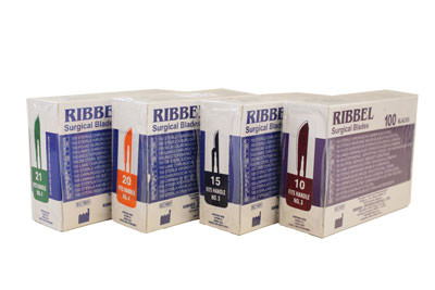 Ribbel veitsenterä #15 hiilikuitu, steriili Ribbel veitsenterä #15 hiilikuitu, steriili