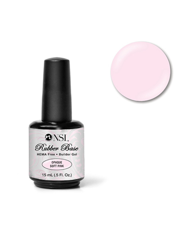 NSI Rubber Base, Opaque Soft Pink 15 ml