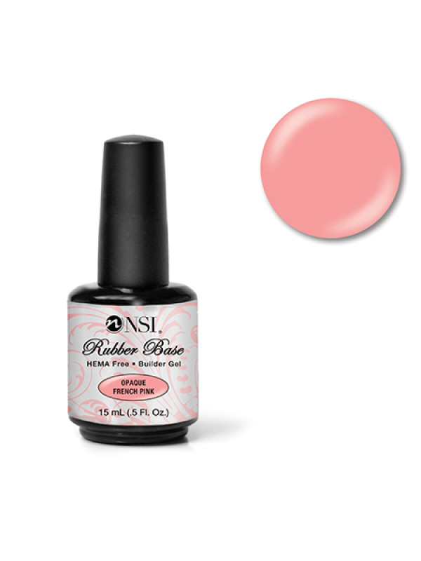 NSI Rubber Base, Opaque French Pink 15 ml