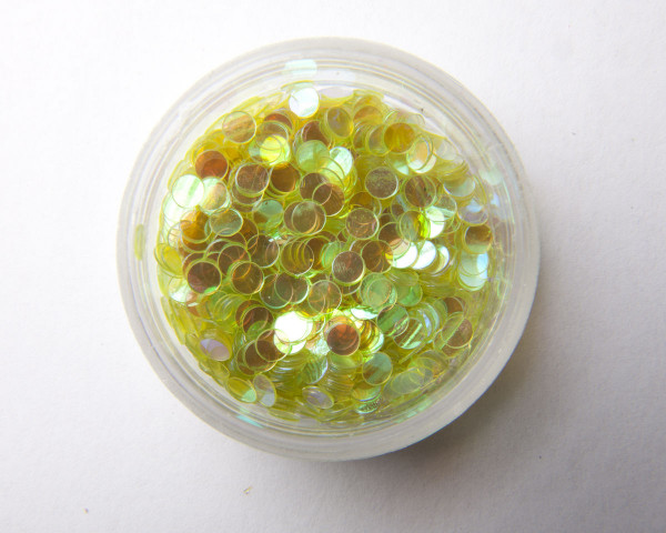 Glitter kuvio v. vihreä läpik. pyöreä