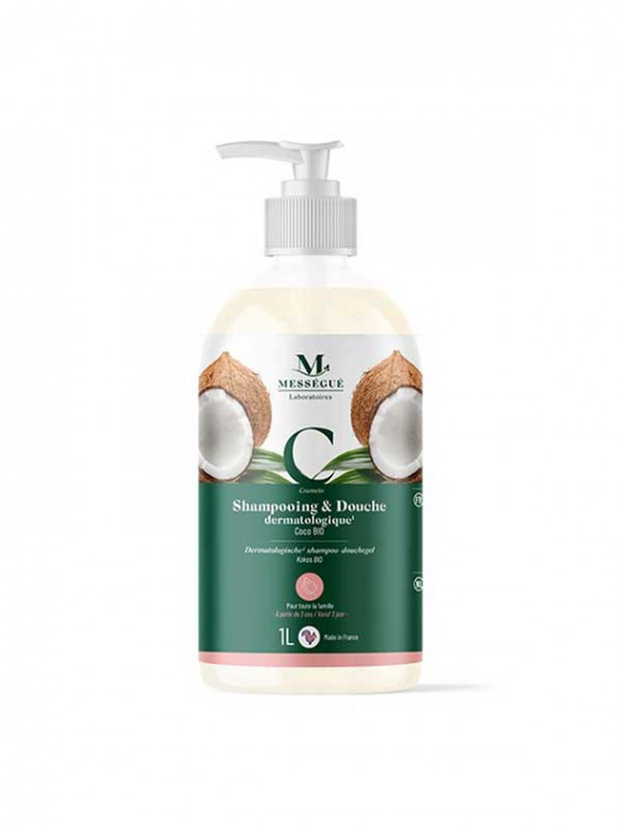 Messegue Kookos-shampoo ja suihkugeeli 1 l Messegue Kookos-shampoo ja suihkugeeli 1 l
