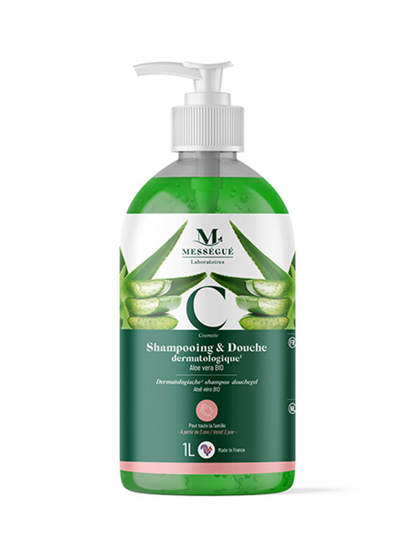 Messegue Aloe Vera-shampoo ja suihkugeeli