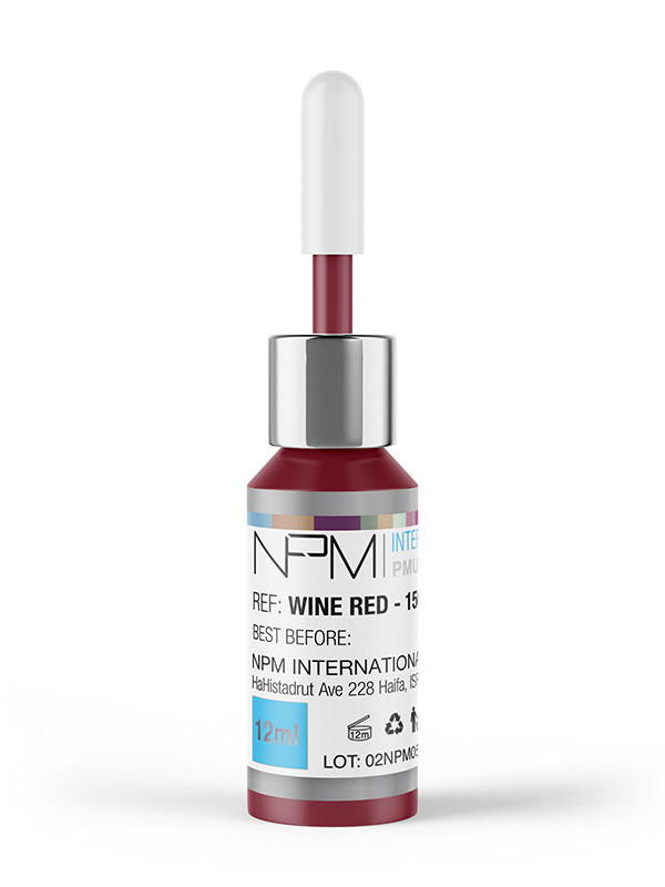 NPM-pigmentointiväri 12ml huulille, Wine Red15048