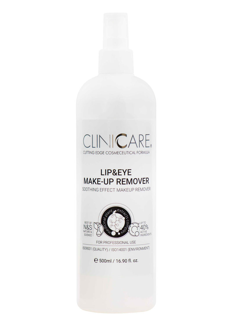 CLINICCARE Silky Lip & Eye make-up remover 500ml CLINICCARE Silky Lip & Eye make-up remover 500ml