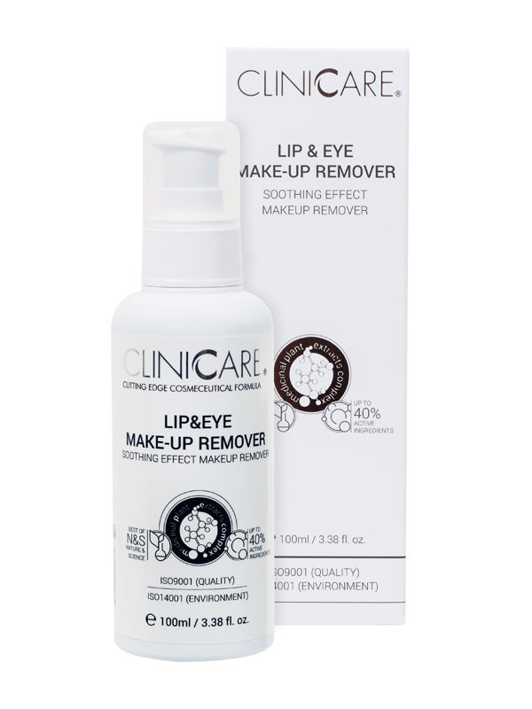 CLINICCARE Silky Lip & Eye make-up remover 100 ml