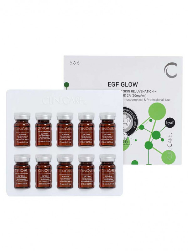 Cliniccare EGF Glow 10 x 8 ml seerumi, sis 2% HA Cliniccare EGF Glow 10 x 8 ml seerumi, sis 2% HA