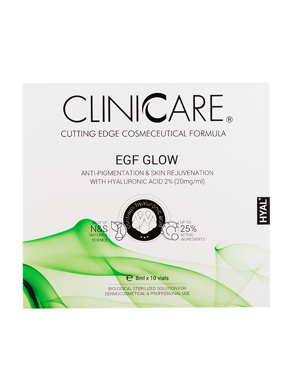 Cliniccare EGF Glow -ampulli 10 x 8 ml 2% HA