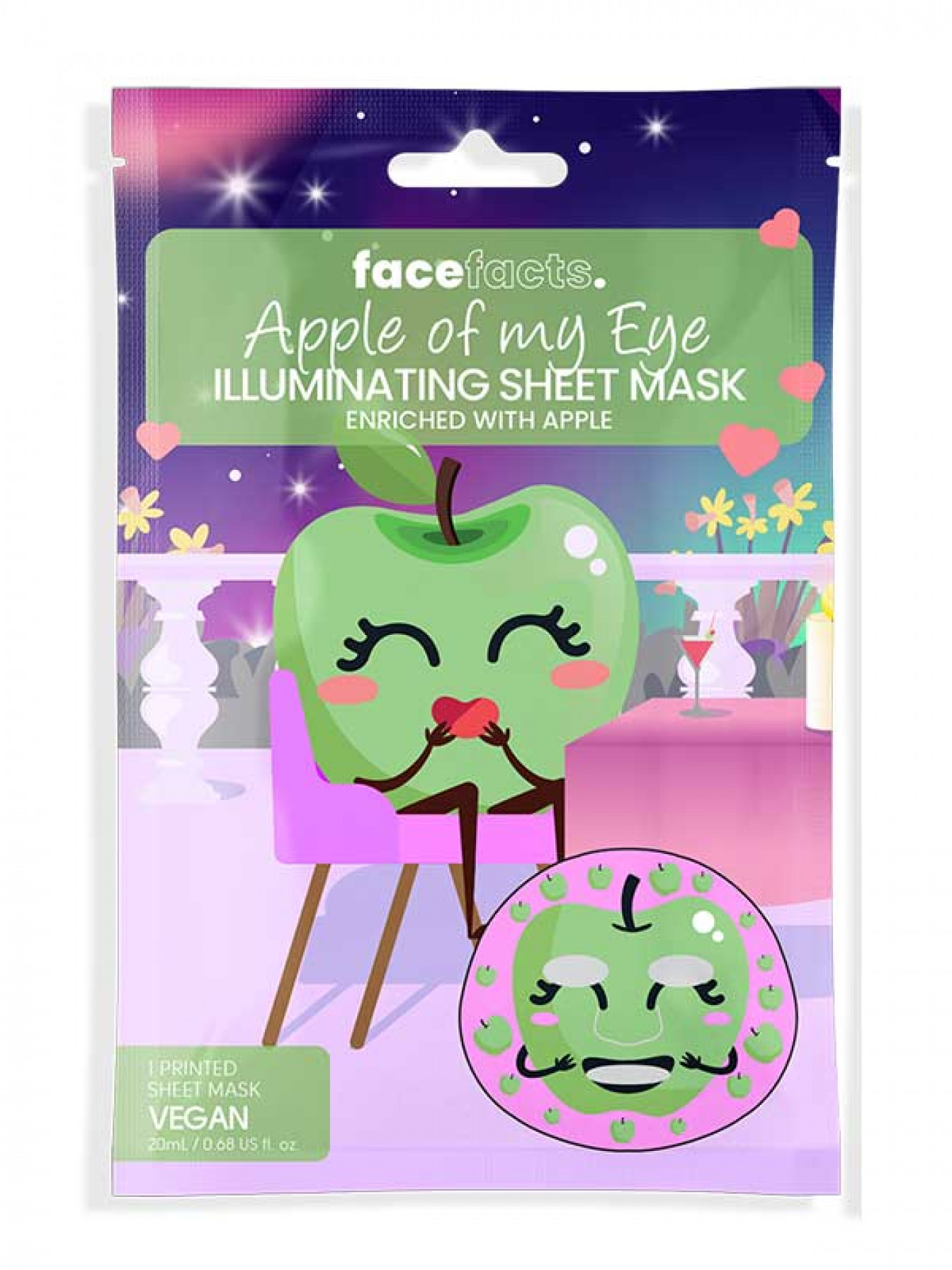 Face Facts kangasnaamio Cotton Candy 1 kpl Face Facts kangasnaamio Cotton Candy 1 kpl