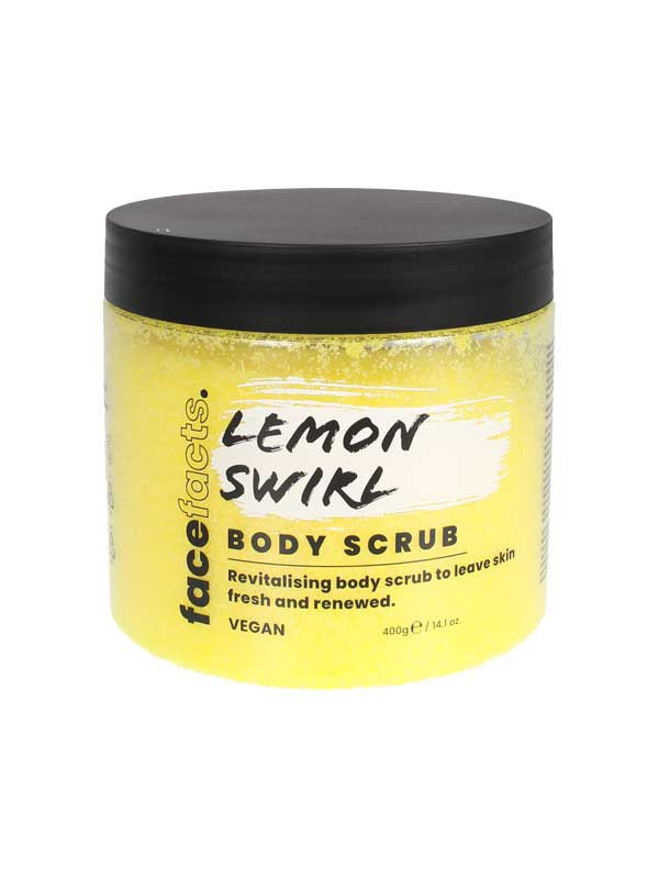Face Facts Body Scrub Lemon Swirl 400g