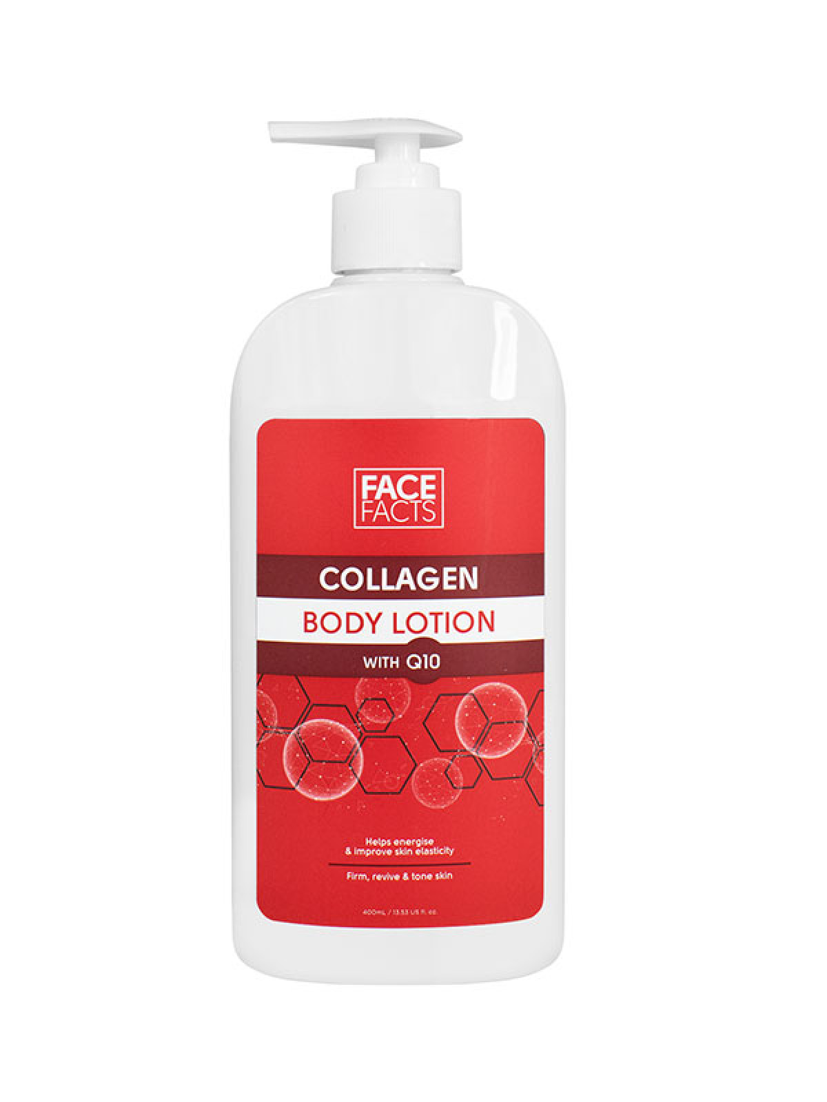 Face Facts Body Lotion Collagen Q10 400ml Suomen Hoitolatukku