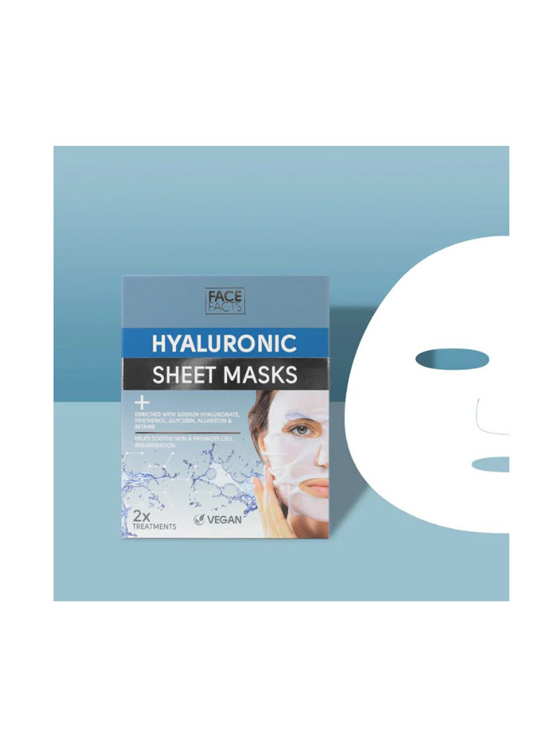 Face Facts kangasnaamio Hyaluronic 2 kpl Face Facts kangasnaamio Hyaluronic 2 kpl