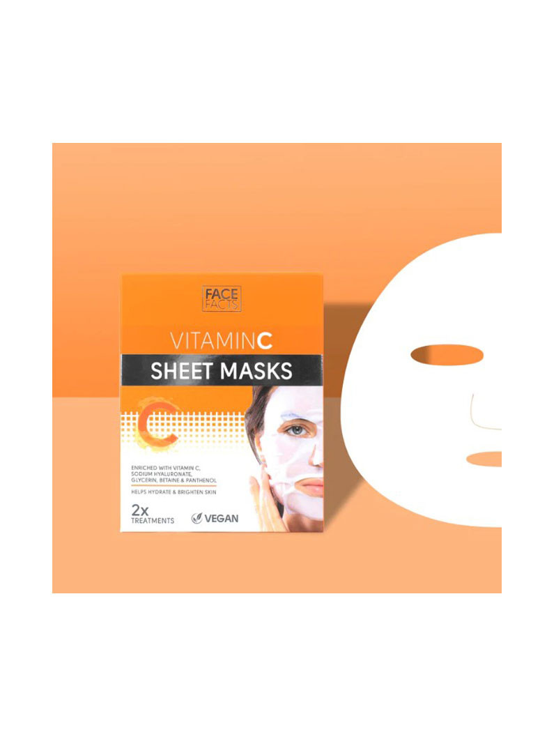 Face Facts kangasnaamio Vitamin C 2 kpl Face Facts kangasnaamio Vitamin C 2 kpl