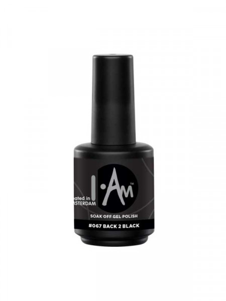 I.Am Soakoff gelpolish, Back to Black 7ml #067 I.Am Soakoff gelpolish, Back to Black 7ml #067