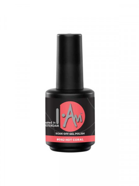 I.Am soakoff gelpolish, hot coral 7ml #082 I.Am soakoff gelpolish, hot coral 7ml #082