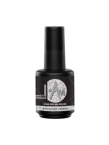 I.Am soakoff gelpolish, silver linings 7 ml #115 I.Am soakoff gelpolish, silver linings 7 ml #115
