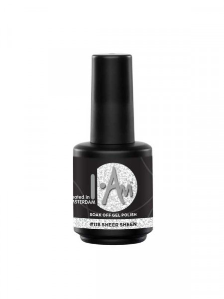 I.Am soakoff gelpolish, sheer sheen 7 ml #118 I.Am soakoff gelpolish, sheer sheen 7 ml #118
