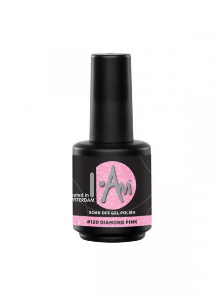 I.Am soakoff gelpolish, diamond pink 7ml #120 I.Am soakoff gelpolish, diamond pink 7ml #120
