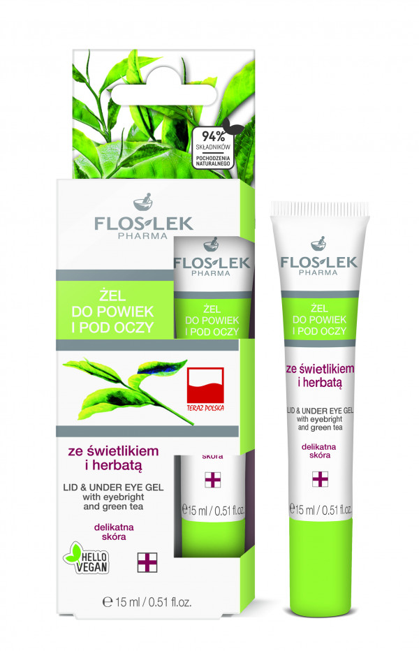 FLOSLEK Lid&under eye gel 15ml, green tea