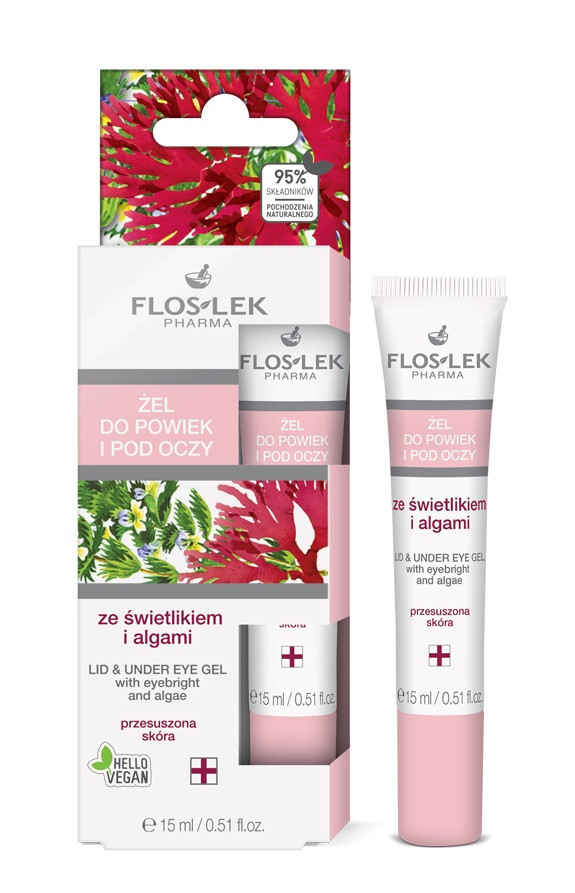 FLOSLEK Lid&under eye gel 15ml, algae FLOSLEK Lid&under eye gel 15ml, algae