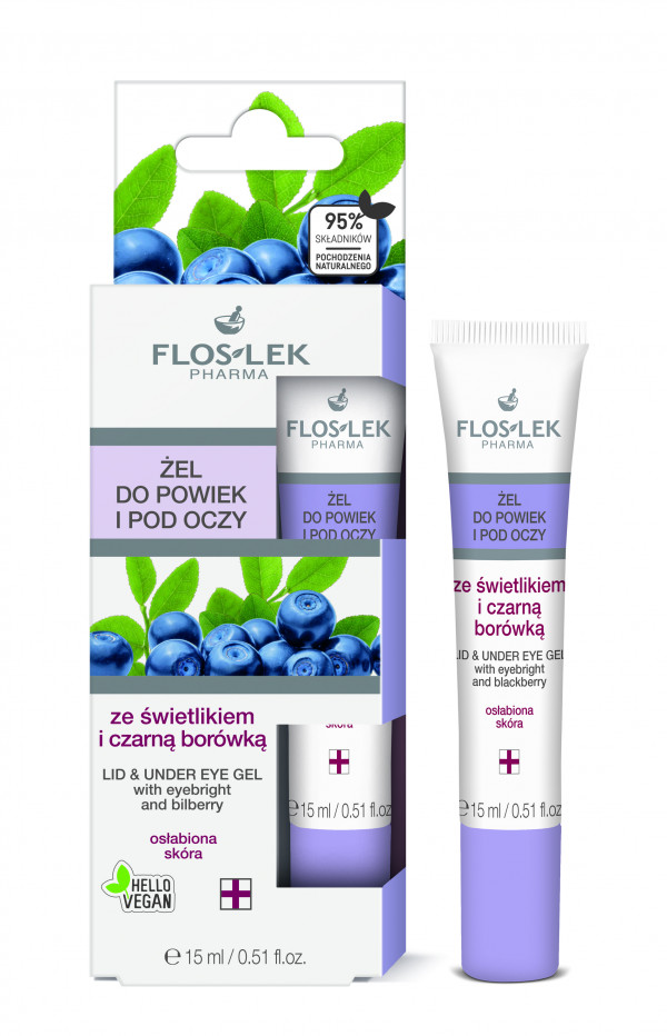 FLOSLEK Lid&under eye gel 15ml, bilberry