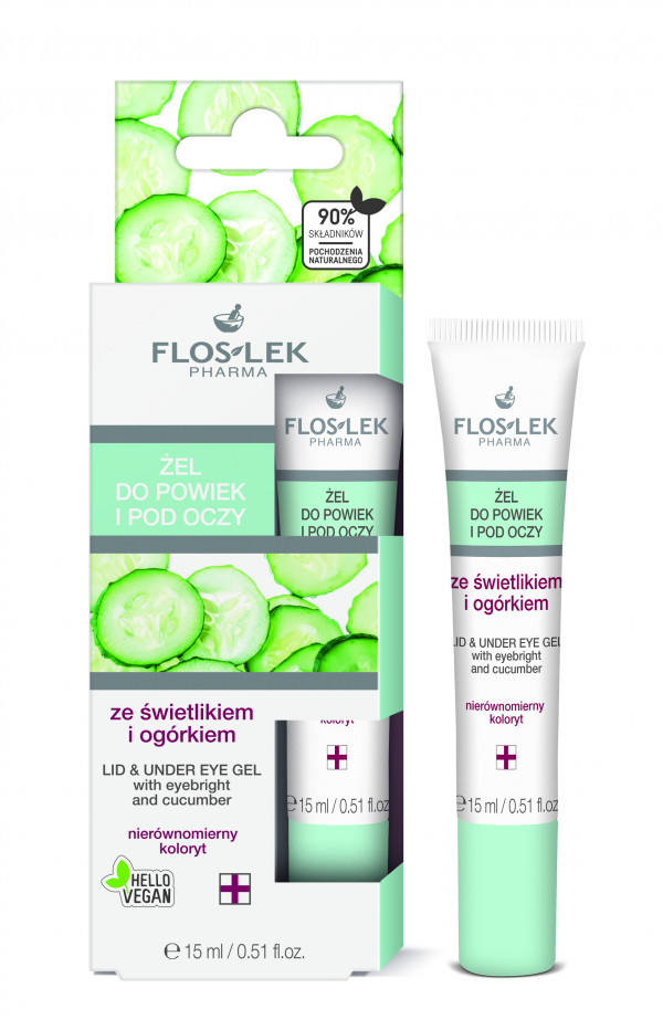 FLOSLEK Lid&under eye gel 15ml, cucumber