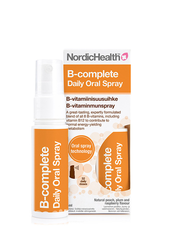 NordicHealth B-complete vitamiinisuusuihke 25ml NordicHealth B-complete vitamiinisuusuihke 25ml