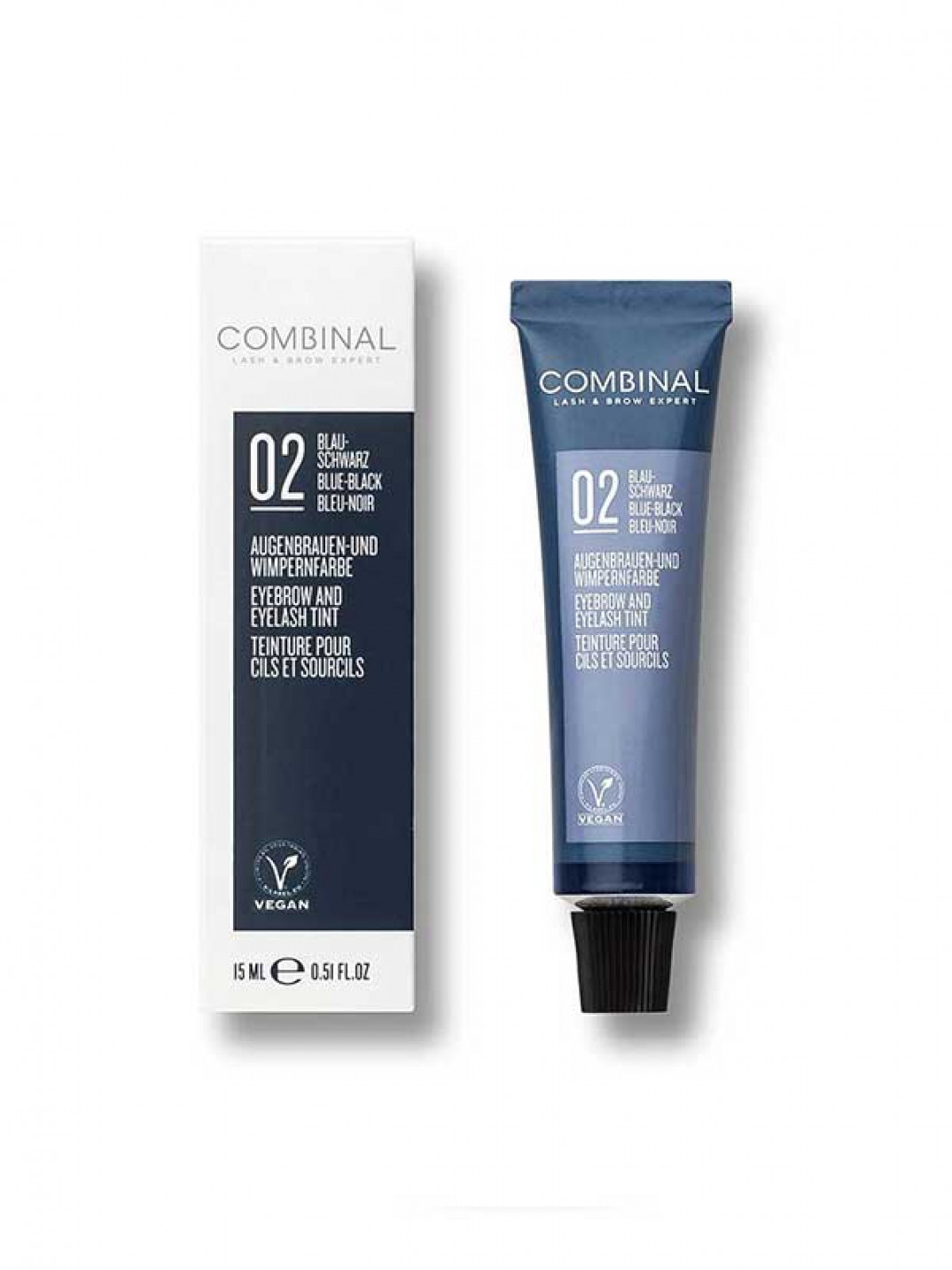 Combinal Eyebrow and Eyelash Tint Blue Black Combinal Eyebrow and Eyelash Tint Blue Black