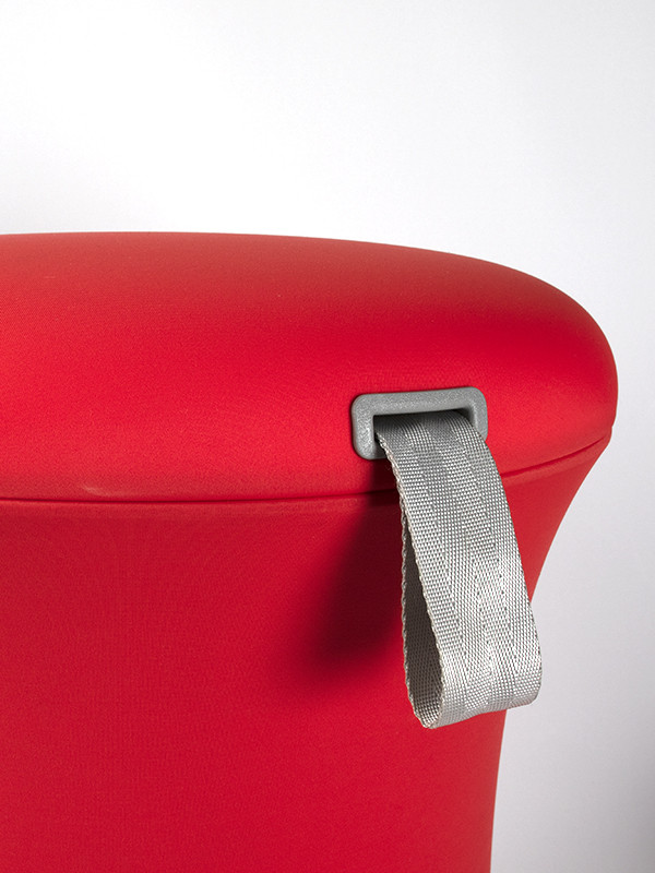 Poiju-tuoli, korkeussäädettävä, punainen