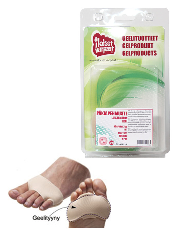 Iloiset Varpaat - Luistamaton päkiäpehmuste L/XL Iloiset Varpaat - Luistamaton päkiäpehmuste L/XL